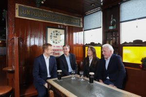 From left: SEAI Chief Executive William Walsh, Diageo Ireland Managing Director Barry O’Sullivan, SEAI 3Programme Executive Ali Donnellan and Beach House owner John Byrne.