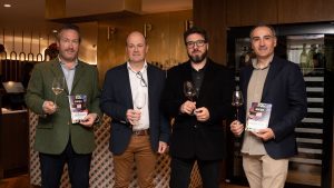The winemakers: Pablo de Simón from Valserrano, Chema Ryan from Bodegas Ollauri,Ignacio Lopez from Campo Viejo and Javier Arizcuren from Arizcuren