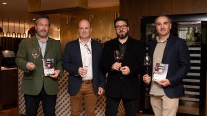 The winemakers: Pablo de Simón from Valserrano, Chema Ryan from Bodegas Ollauri,Ignacio Lopez from Campo Viejo and Javier Arizcuren from Arizcuren