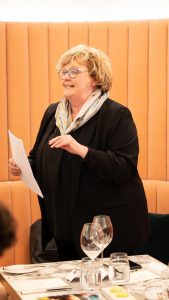 Jean Smullen was the MC for the event in Glovers Alley Restaurant on Dublin's St Stephen's Green