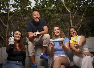 Food Works 1 (l-r) Rachel Byrne, Zingibeer; Kwanghi Chan, EAST by Kwanghi; Aisling Tuck, Naked Bakes and Giselle Makinde, Cream of the Crop are currently taking part in Food Works, the accelerator programme for high-potential food, drink, ingredients, food science and technology companies run by Bord Bia, Enterprise Ireland and Teagasc. Applications are currently open for the 2024 programme which helps companies to scale in order to achieve success in domestic and international markets. www.foodworksireland.ie