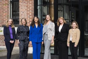 Carleen Madigan, Irish Whiskey Association, Hayley Milner, global marketing manager at Roe & Co Irish Whiskey, Heather Clancy and Anne-Marie Kelly, co-founders of Women in Irish Whiskey, Helen Mulholland, master blender, Lough Gill Distillery, and Vanessa McMahon, general manager, The Great Northern Distillery. Photo: Johnny Mallin